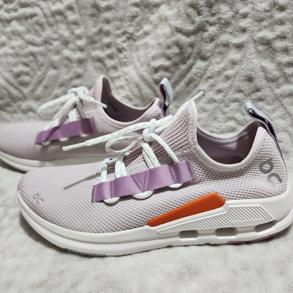 On Cloud Women's Cloudeasy Knit Low Top Running Sneakers Sz 8.5 Orchid/Lavender - Picture 1 of 11